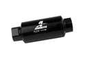 Aeromotive In-Line Fuel Filter 40-M Stainless Mesh Element ORB-10 Port (Bright-Dip Black) 2in. OD - aer12330