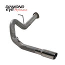 Diamond Eye KIT 4in DPF-BACK SGL SS 07.5-10 CHEVY 6 6L 2500/3500 PCKGD BX46X14X14OD EL-PL - depK4130S
