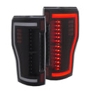 ANZO 2017+ Ford F-250 LED Taillights - Black/Clear - anz311287
