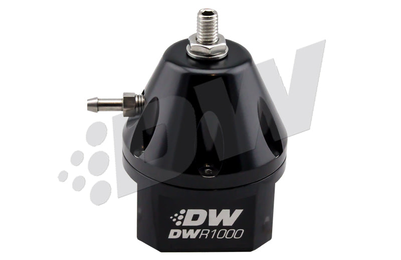 DeatschWerks DWR1000 Adjustable Fuel Pressure Regulator - Black - dw6-1000-FRB