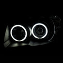 ANZO 2006-2009 Toyota 4Runner Projector Headlights w/ Halo Black - anz111320