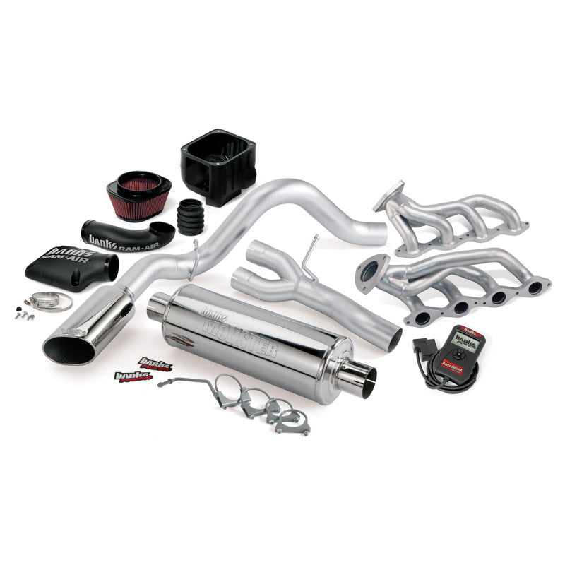Banks Power 10 Chevy 5.3L ECSB FFV PowerPack System - SS Single Side-Exit Exhaust w/ Chrome Tip - gbe48081