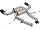aFe MACHForce XP 2.5in Axle Back Stainless Exhaust w/ Black Tips 07-13 BMW 335i 3.0L L6 (E90/92) N55 - afe49-36327-B
