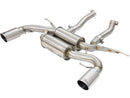 aFe MACHForce XP 2.5in Axle Back Stainless Exhaust w/ Polished Tips 07-13 BMW 335i 3.0L L6 (E90/92) - afe49-36327-P