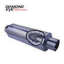 Diamond Eye MFLR 4inID SGL IN/SGL OUT 7inDIA X 24in BODY 30in LENGTH PERF SLOTTED ENDS 409 SS - dep460031