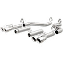 MagnaFlow Axle-Back, SS, 3in, Quad Split Rear 3.5 Tips 2015 Dodge Challenger incl SRT Hellcat - mag19206