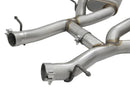 aFe MACHForce XP 3in 304 SS Axle-Back Exhaust Dual Exhaust (NPP) w/ Black Tips 16-17 Camaro SS V8 - afe49-34068-B