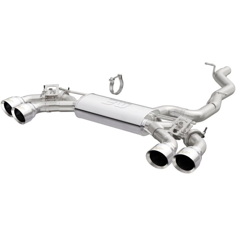 MagnaFlow SYS Cat-Back 2016-2017 Audi TT Quattro 3in Polished Quad Tip - mag19356