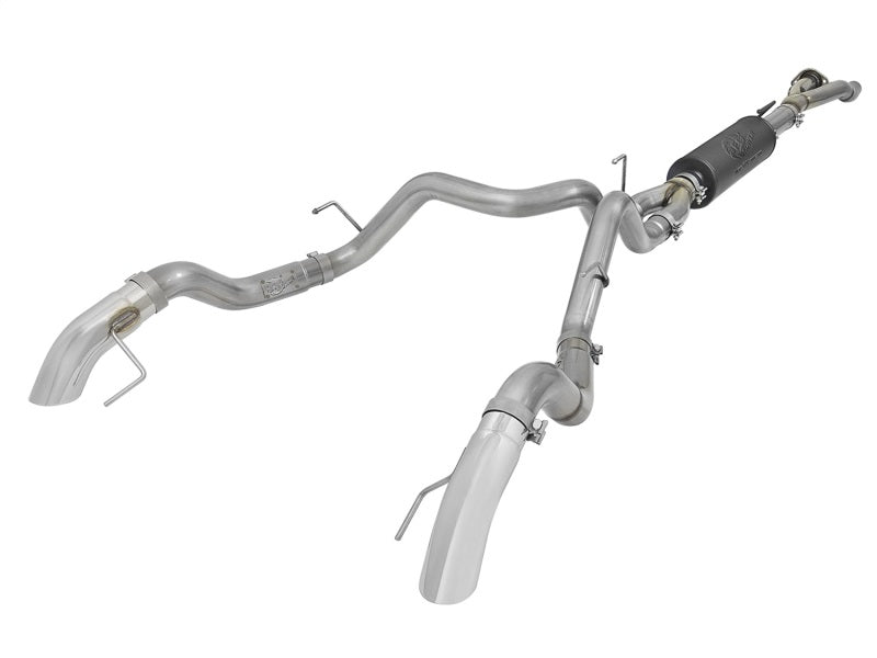 aFe MACH Force-XP Cat-Back Exhaust w/ Dual Hi-Tuck Pol Tips 17-18 Ford F-150 Raptor V6-3.5L - afe49-33095-P