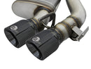 aFe MACHForce XP 3in 304 SS Axle-Back Exhaust Dual Exhaust (NPP) w/ Black Tips 16-17 Camaro SS V8 - afe49-34068-B