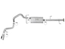 aFe Scorpion 2-1/2in Alum Steel Cat-Back Exhaust w/ Polished Tips 07-17 Toyota FJ Cruiser V6 4.0L - afe49-06039-P