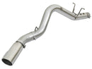 aFe ATLAS 5in DPF-Back Aluminized Steel Exhaust System w/Polished Tips 2017 GM Duramax 6.6L (td) L5P - afe49-04085-P