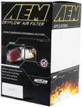 AEM 2-3/4in x 6-7/8in Oval DryFlow Air Filter - aem21-2128DK