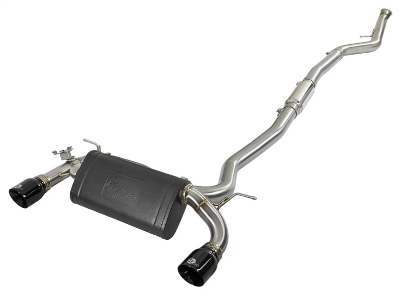 aFe MACH Force-Xp 3in 304 SS Cat-Back Exhaust w/ Black Tips 12-15 BMW 335i (F30) L6 3.0L (t) N55 - afe49-36340-B