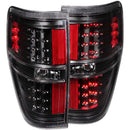 ANZO 2009-2014 Ford F-150 LED Taillights Black - anz311145