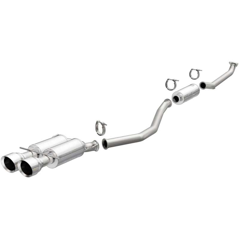 MagnaFlow CatBack 17-18 Honda Civic L4 1.5LGAS Dual Exit Polished Stainless Exhaust - mag19420