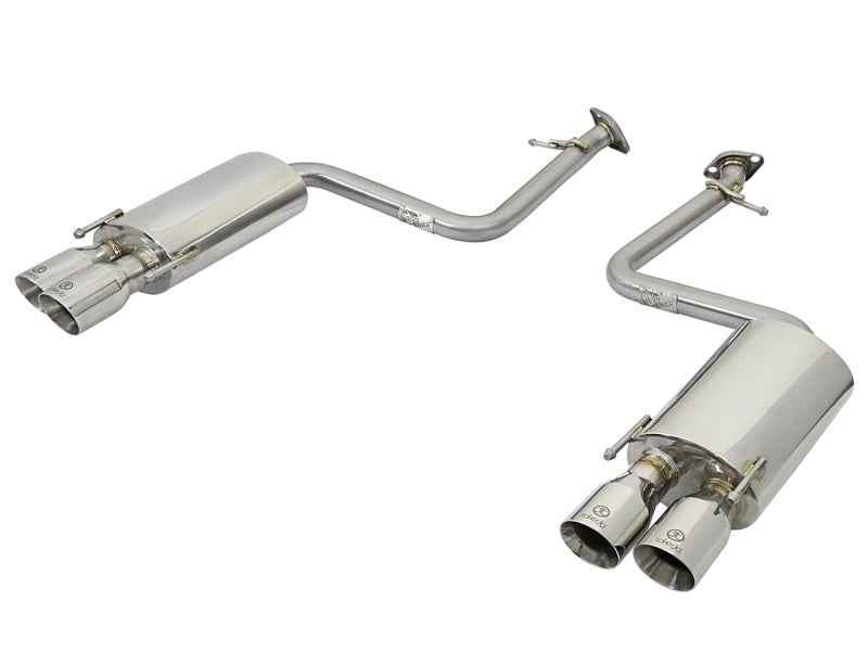 aFe Takeda 16-17 Lexus RC 200T 2.0L (t) 2in. SS Axle-Back Exhaust System w/Polished Tips - afe49-36037-P