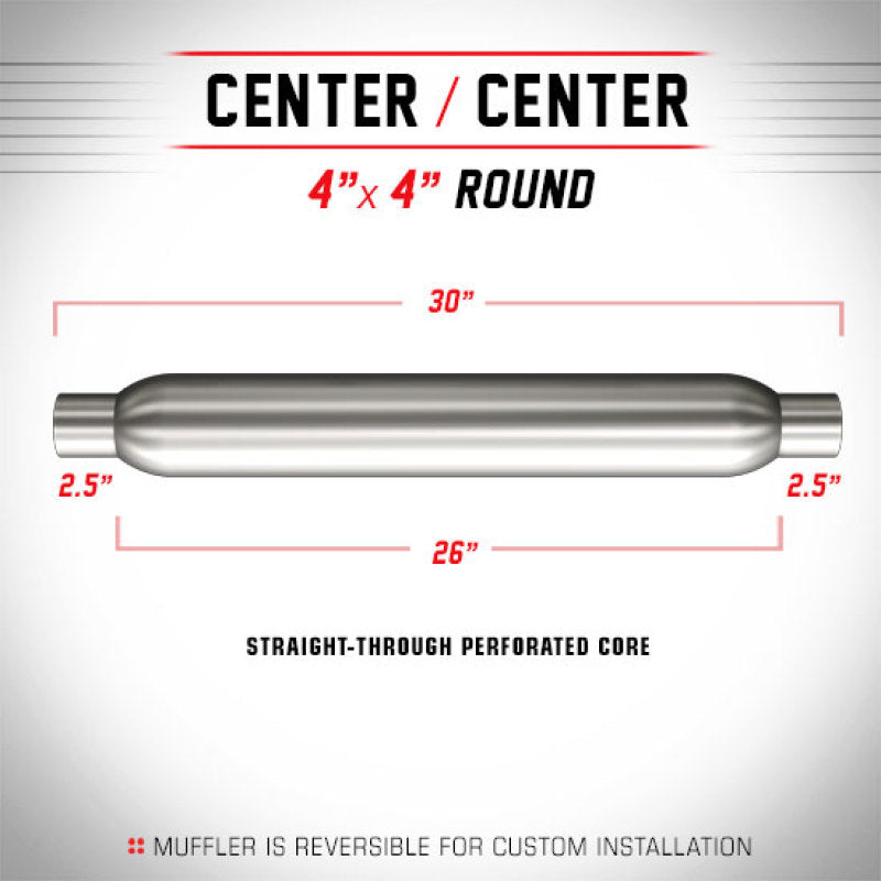 MagnaFlow Muff GP 4 Dia 26inch 2.5/2.5 - mag18146