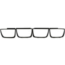 ANZO Taillight Bezels 2010-2013 Chevrolet Camaro Taillight Bezels - 4pc Flat Black - anz351001
