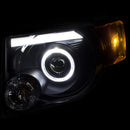 ANZO 2008-2012 Ford Escape Projector Headlights w/ Halo Black - anz111355