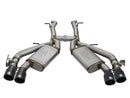 aFe MACHForce XP 3in 304 SS Axle-Back Exhaust Dual Exhaust (NPP) w/ Black Tips 16-17 Camaro SS V8 - afe49-34068-B