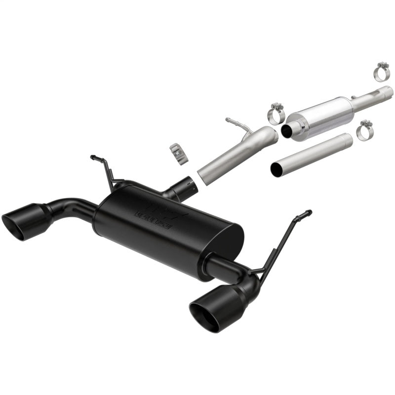 MagnaFlow 2018+ Jeep Wrangler 3.6L 409 SS Dual Split Rear Exit Black Tips Cat-Back Exhaust - mag19417