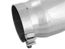 aFe Universal Bolt On Exhaust Tip Polished 5in Inlet x 6in Outlet x 12in Long - afe49T50604-P12