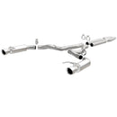 MagnaFlow Cat Back, SS, 3in, Competition, Dual Split Polished 4.5in Tips 2015 Ford Mustang GT V8 5.0 - mag19101