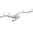 MagnaFlow Cat Back, SS, 2.5in, Street, Dual Split Polished 5.5in Tips 15-17 Chrysler 200 L4-2.4LGAS - mag19041