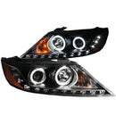 ANZO 2011-2013 Kia Sorento Projector Headlights w/ Halo Black (CCFL) - anz111248