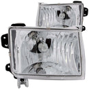 ANZO 1998-2000 Nissan Frontier Crystal Headlights Chrome - anz111049