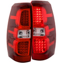 ANZO 2007-2013 Chevrolet Avalanche LED Taillights Red/Clear - anz311143
