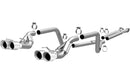 MagnaFlow 13 Ford Mustang Shelby GT500 V8 5.8L Quad Split Rear Exit Stainless Cat Back Perf Exhaust - mag15177