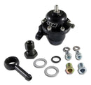 AEM 96-97 Acura CL / 94-97 Accord / 96-00 Civic Ex Black Adjustable Fuel Pressure Regulator - aem25-304BK