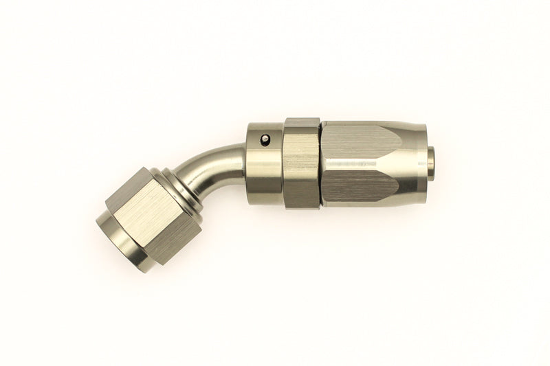 DeatschWerks 6AN Female Swivel 45-Degree Hose End CPE - dw6-02-0802