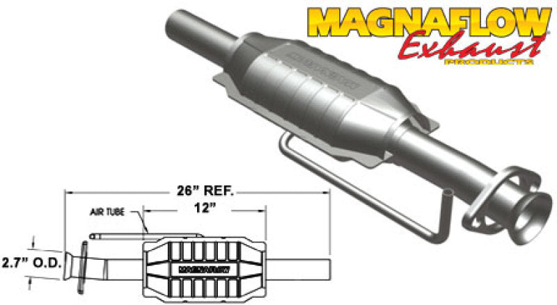 MagnaFlow Conv Ford-Mercury 26X6.5X4 2/2 - mag23348
