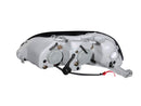 ANZO 1996-1998 Honda Civic Projector Headlights w/ Halo Black - anz121068