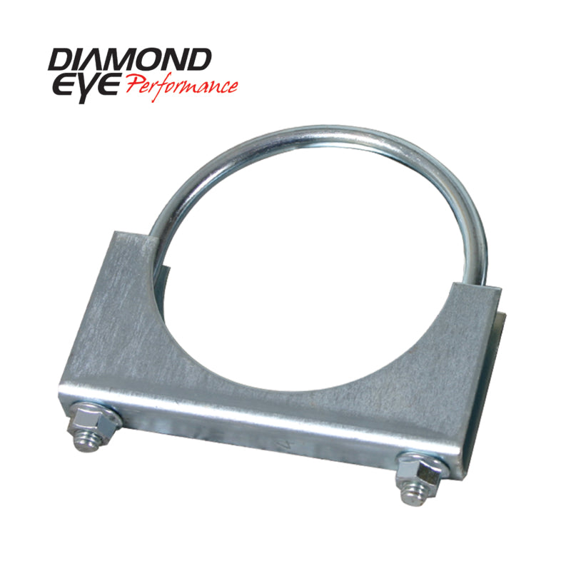 Diamond Eye CLAMP 3-1/2in 3/8in U-BOLT 11 GAUGE SADDLE ZINC-COATED HEAVY DUTY - dep454001