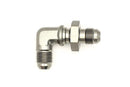 DeatschWerks 6AN Male Flare To 6AN Male Flare Bulkhead Adapter 90-Degree (Incl. Nut) - dw6-02-0710