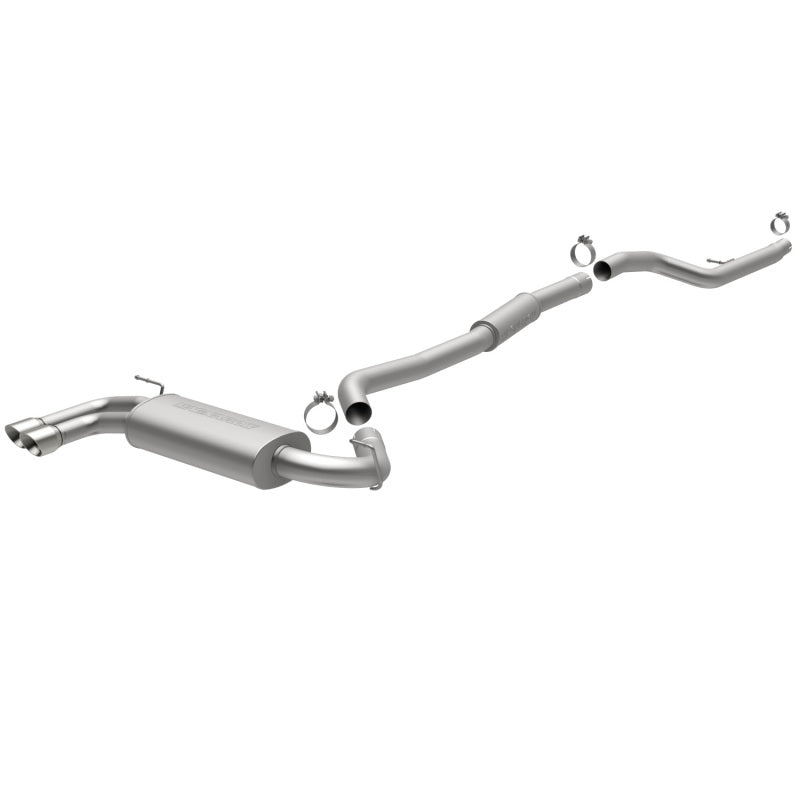 MagnaFlow 12 BMW 328i L4 2.0L T/C Dual Straight D/S Rear Exit Stainless Cat Back Performance Exhaust - mag15161