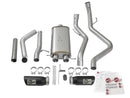 aFe MACH Force-Xp 3in CB SS Dual Exhaust w/Black Tips 09-16 GM Silverado/Sierra 4.3L/4.8L/5.3L - afe49-44071-B