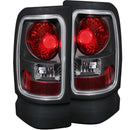ANZO 1994-2001 Dodge Ram Taillights Black - anz211048