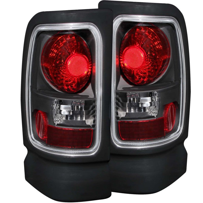 ANZO 1994-2001 Dodge Ram Taillights Black - anz211048