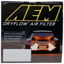 AEM 08 Chevy Express Van 4.8/6.0L V8 3.313in ID x 5.313in OD x 13.25in H Replacement DryFlow Filter - aemAE-10986