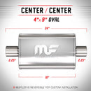 MagnaFlow Muffler Mag SS 18X4X9 2.25/2.25 C/C - mag11245