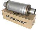 aFe MACH Force-Xp 409 SS Muffler 3in Center/Center 14in L x 6in Dia - Round Body - afe49M00012