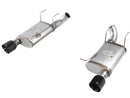 aFe MACHForce XP Exhaust 11-14 Ford Mustang GT V8-5.0L 3in. Stainless Steel Axle-Back w/Black Tips - afe49-43052-B