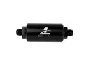 Aeromotive In-Line Filter - AN-08 size Male - 10 Micron Microglass Element - Bright-Dip Black - aer12375