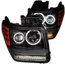 ANZO 2007-2012 Dodge Nitro Projector Headlights w/ Halo Black (CCFL) G2 - anz111145