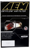 AEM 2-3/4in x 6-7/8in Oval DryFlow Air Filter - aem21-2128DK